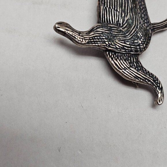Vintage Sterling Eman Govey Pin Brooch Dancing Happy Feline Cat Edward Gorey - Picture 8 of 11